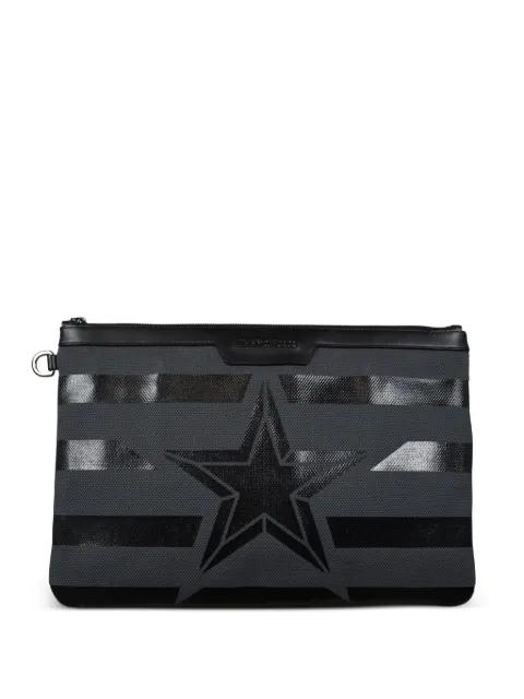stripes star clutch bag by JIMMY CHOO