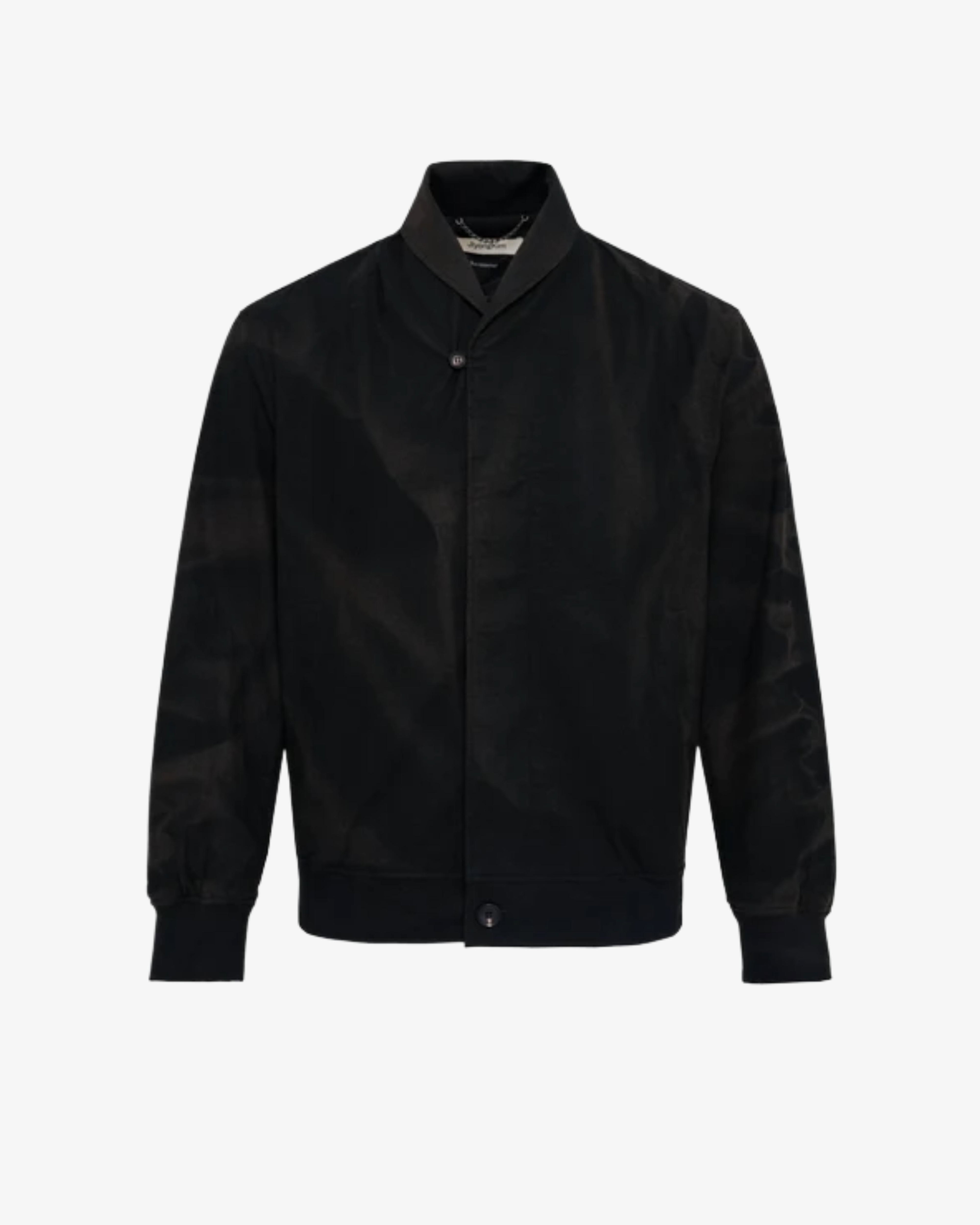 Jiyongkim - Men's Sun-Bleached Shawl Collar Jacket - (Black) by JIYONG KIM
