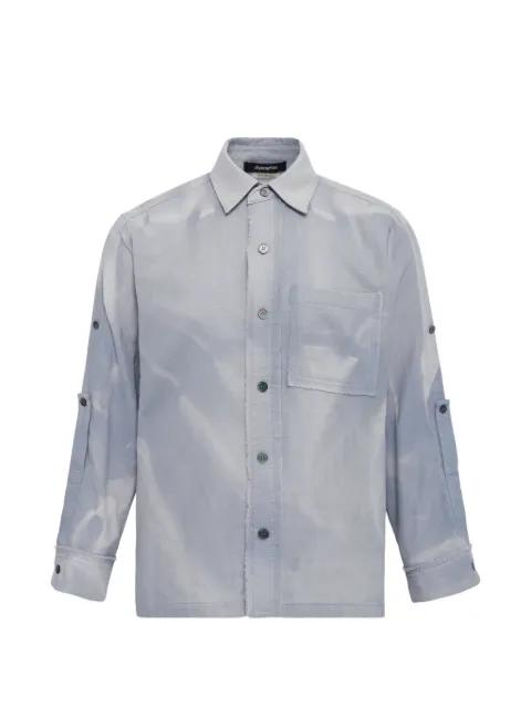 Sun-Bleached strap detailed shirt by JIYONG KIM