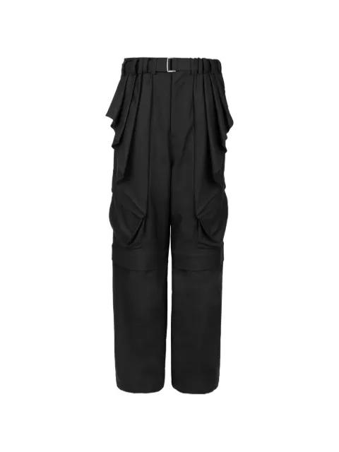 black cargo pants by JIYONG KIM