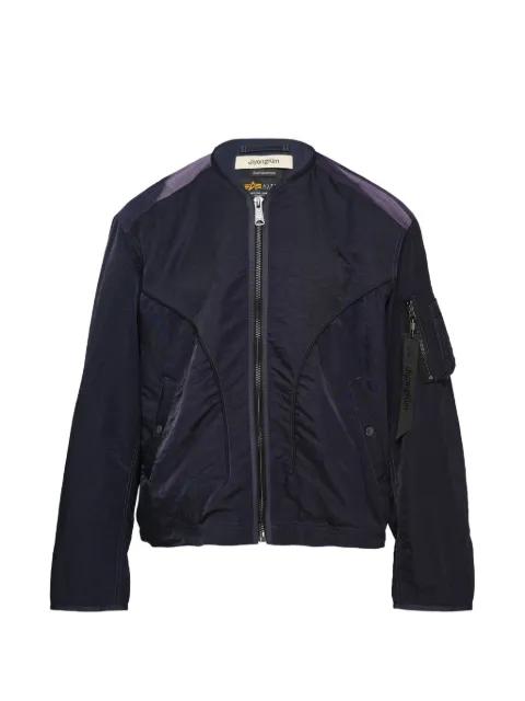 blue bomber jacket by JIYONG KIM