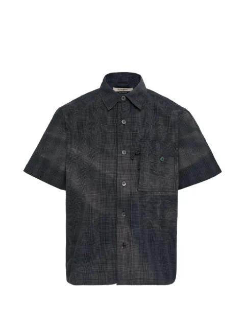checked sun-bleached shirt by JIYONG KIM