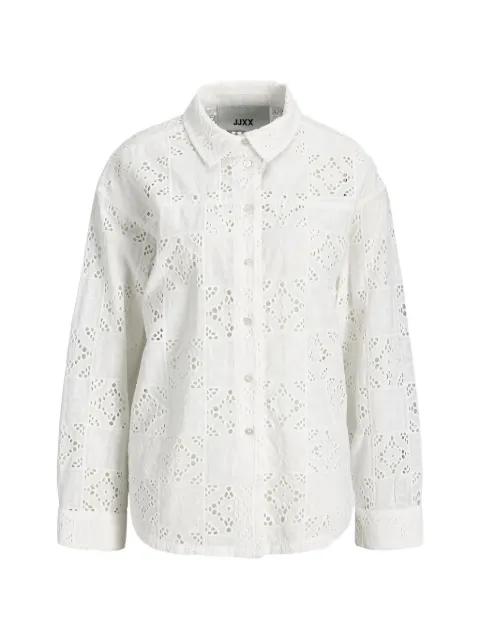 broderie-anglaise patchwork shirt by JJXX
