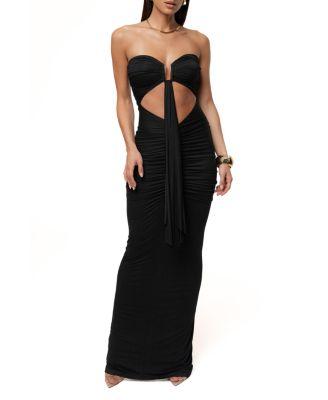 Atlantis Drape Maxi Dress by JLUXLABEL