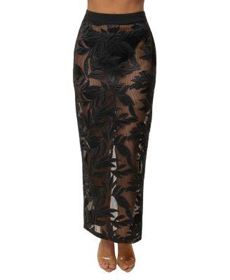 Bali Nights Embroidered  Skirt by JLUXLABEL