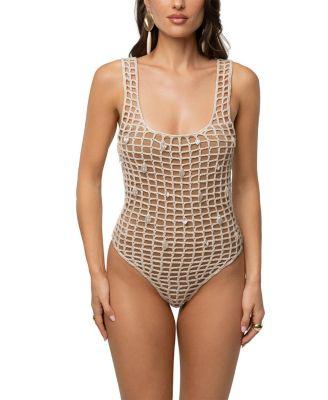 Coastal Pearl Crochet Bodysuit by JLUXLABEL