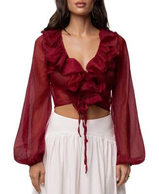 Delilah Ruffled Top by JLUXLABEL