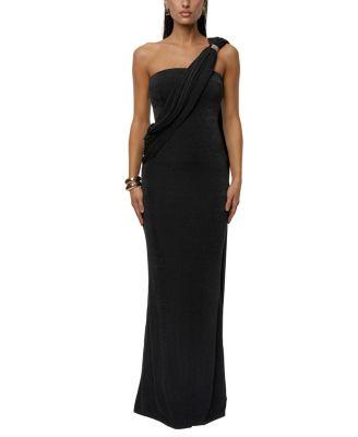 Golden Veil Maxi Dress by JLUXLABEL