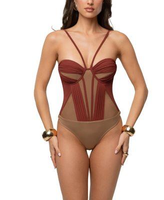 Illusion Contrast Bodysuit by JLUXLABEL