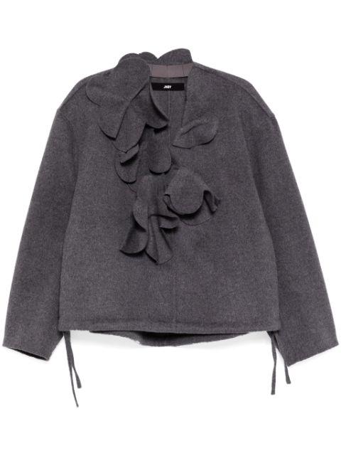 3D-pattern jacket by JNBY
