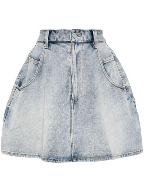 A-line denim skirt by JNBY