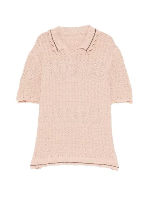 Artistic polo shirt by JNBY
