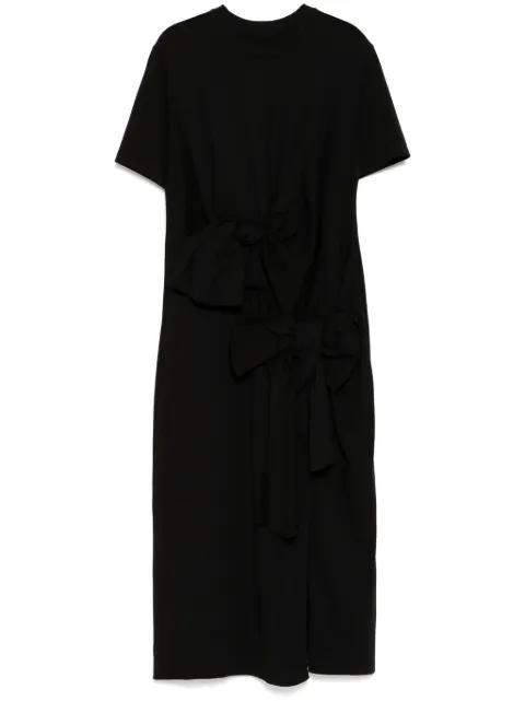 Bow-detail dress by JNBY