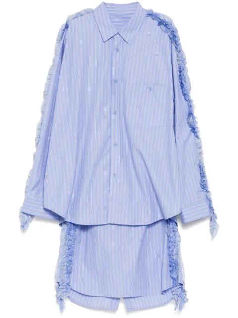 Side-detailed loose dress by JNBY