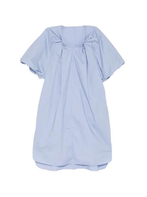 V-neck ballon-sleeve dress by JNBY