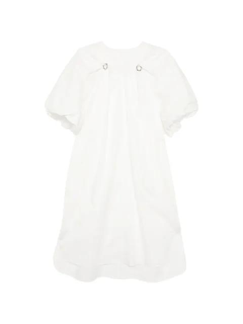 V-neck balloon sleeve dress by JNBY