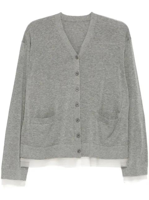 V-neck cardigan by JNBY