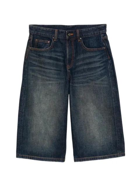 Vintage Wash Distressed shorts by JNBY