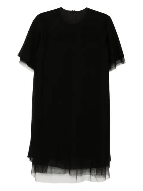 a-mesh short-sleeved dress by JNBY