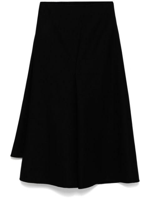 asymmetric draped skirt by JNBY