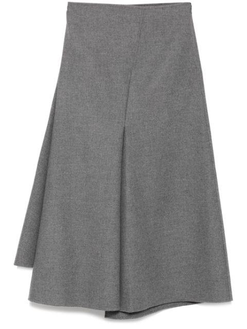 asymmetric skirt by JNBY