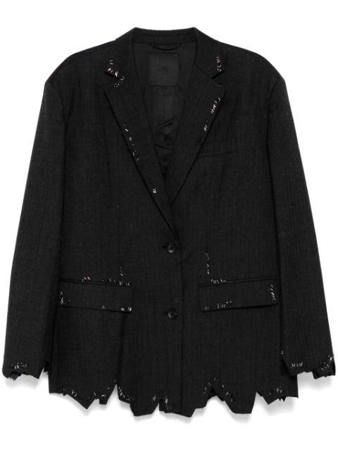 beaded blazer by JNBY