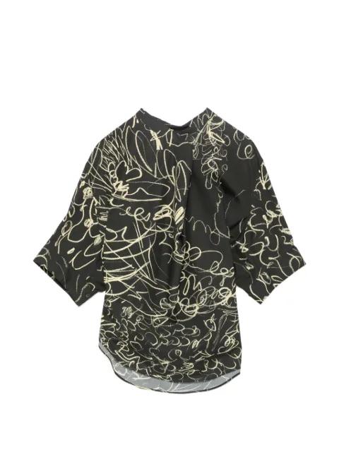 botanical line short-sleeve top by JNBY