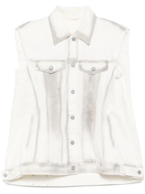 button fastening pocket vest by JNBY