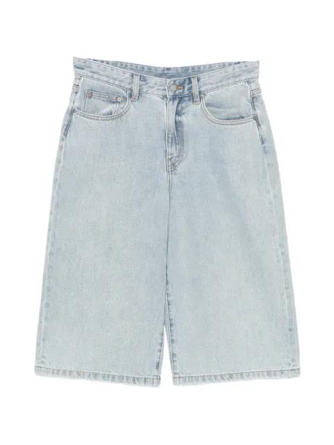cotton denim shorts by JNBY