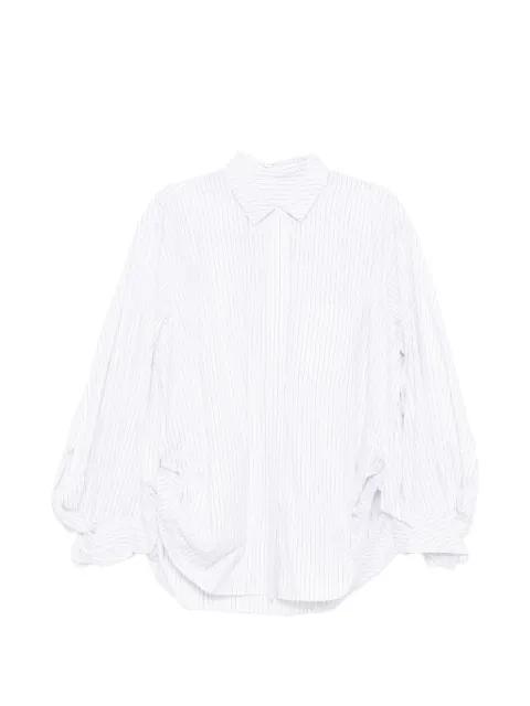 cotton striped shirt by JNBY