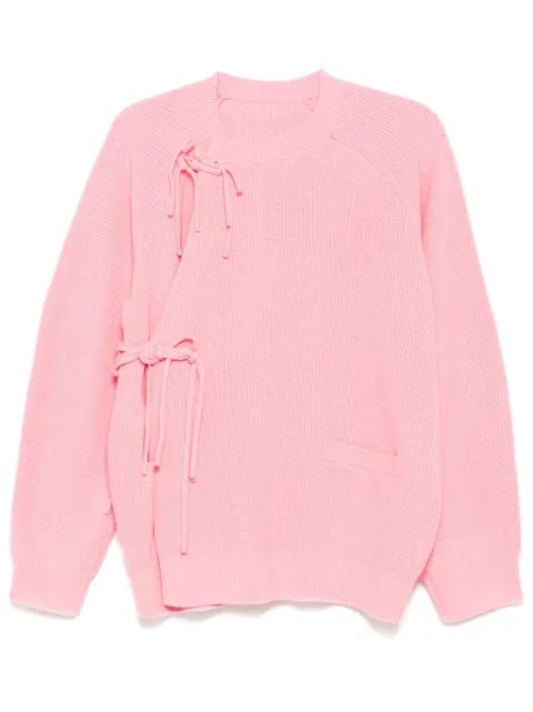 crew neck cardigan by JNBY