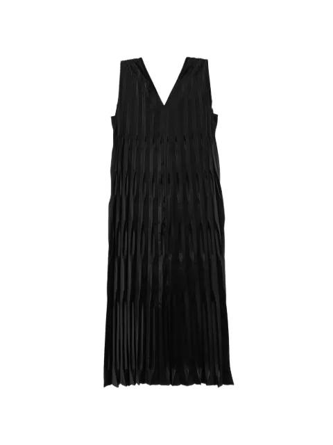 draped pleated dress by JNBY