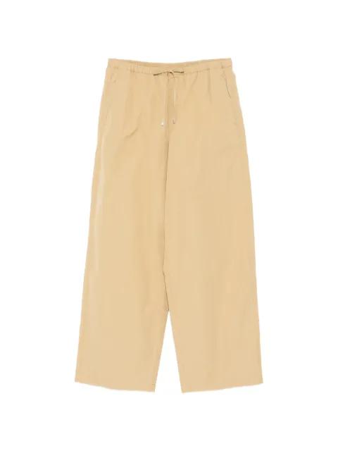 drawstring tapered trousers by JNBY