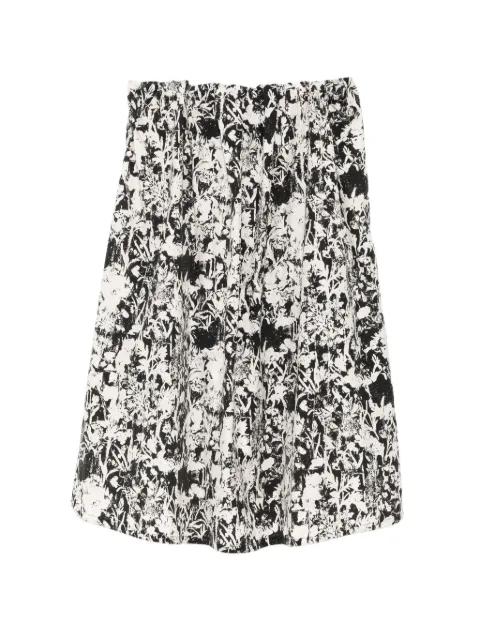 floral-print bandeau skirt by JNBY