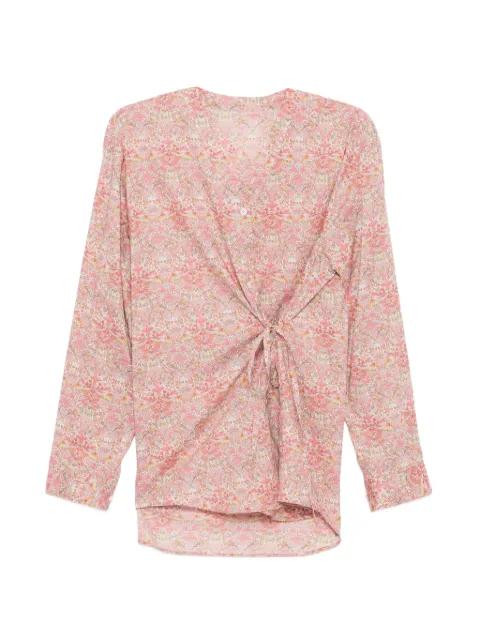 floral-print blouse by JNBY