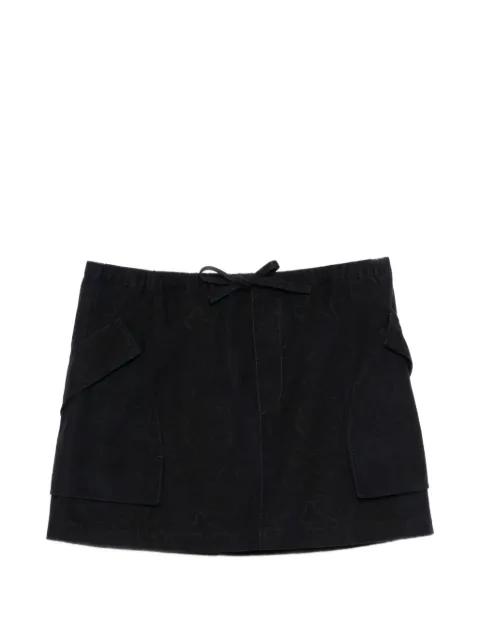 floral-print mini skirt by JNBY