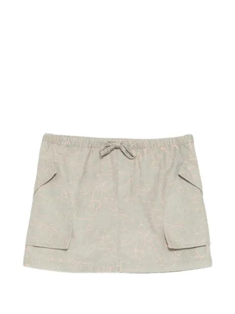 floral-print mini skirt by JNBY