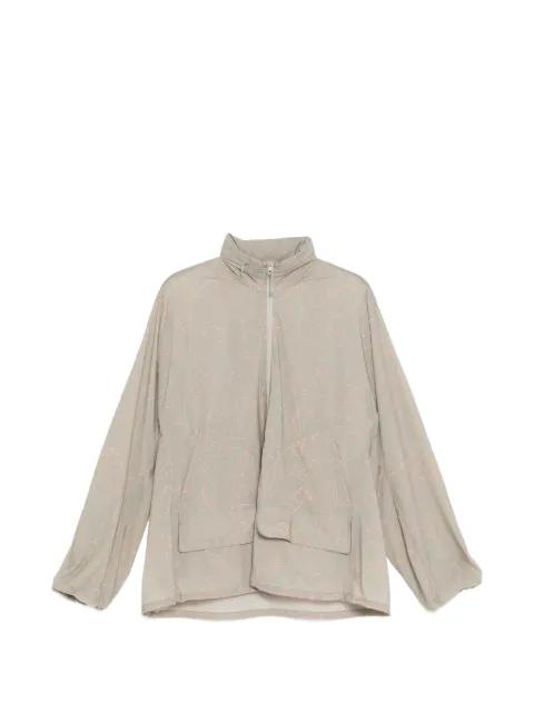 floral-print oversized jacket by JNBY