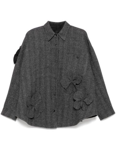 flower-detailing jacket by JNBY