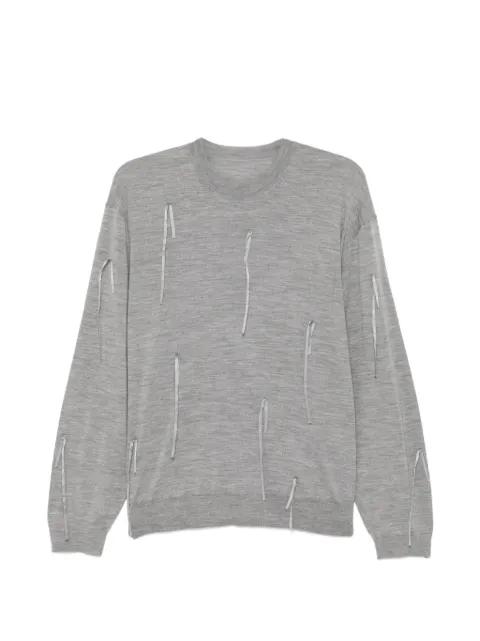 fringed T-shirt by JNBY