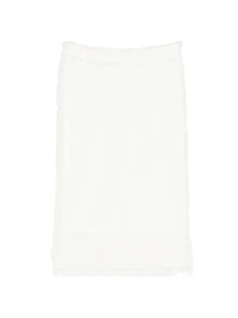 fringed midi skirt by JNBY