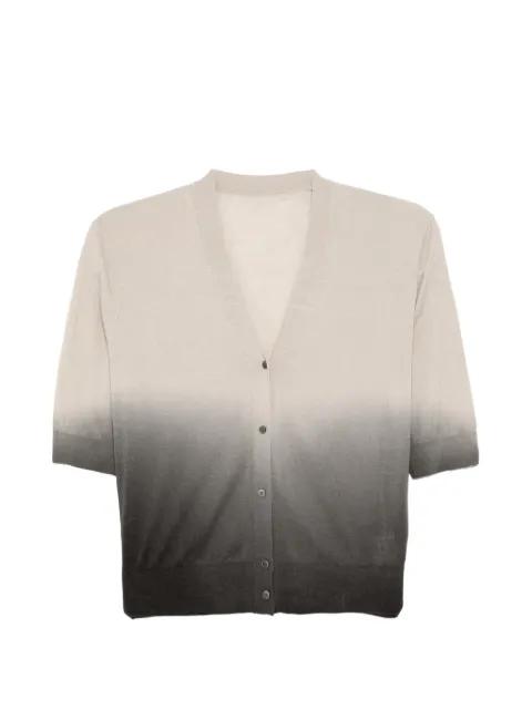 gradient-effect cardigan by JNBY