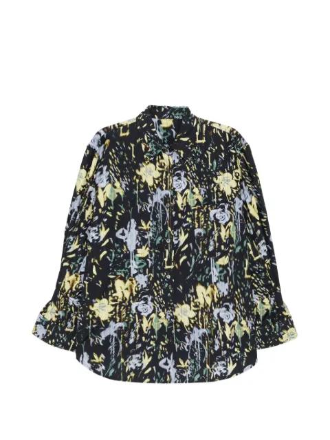graphic-print shirt by JNBY