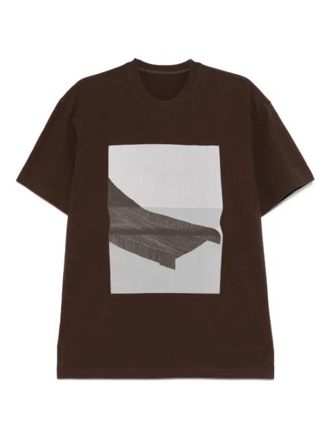 graphic-printed T-shirt by JNBY