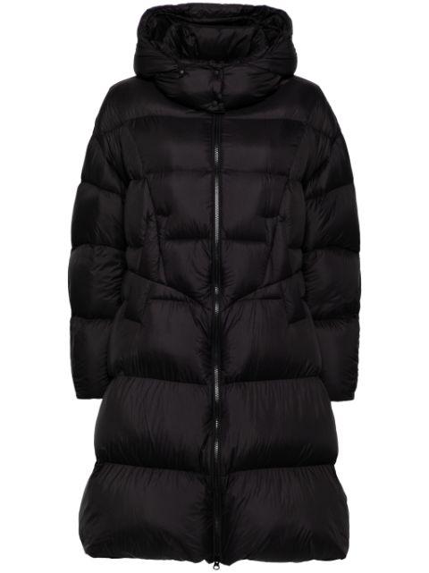 hoodied puffer jacket by JNBY