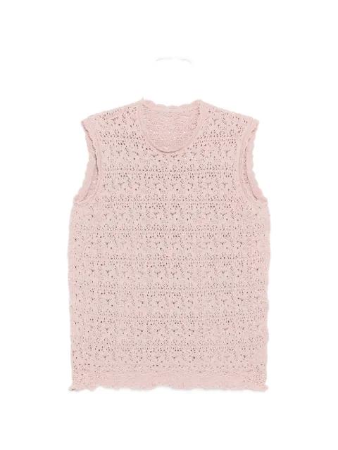 jacquard vest by JNBY