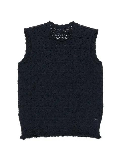 jacquard vest by JNBY