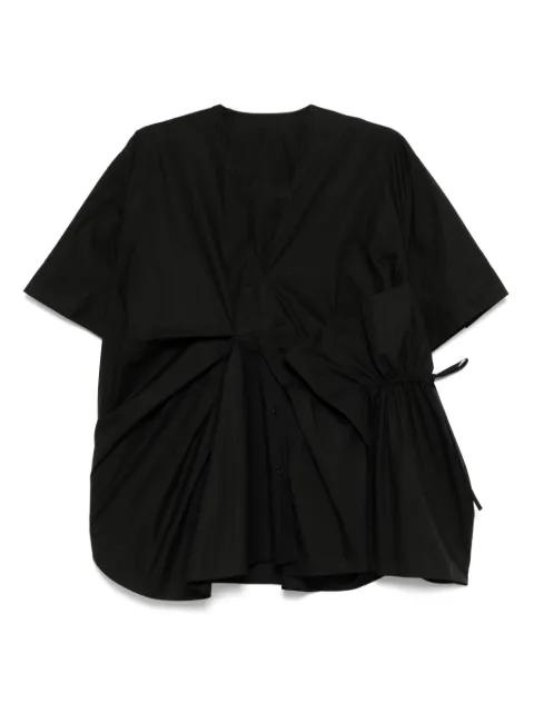 kink-embellished shirt by JNBY