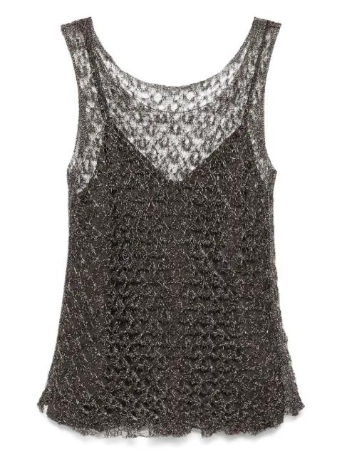 knitted vest by JNBY
