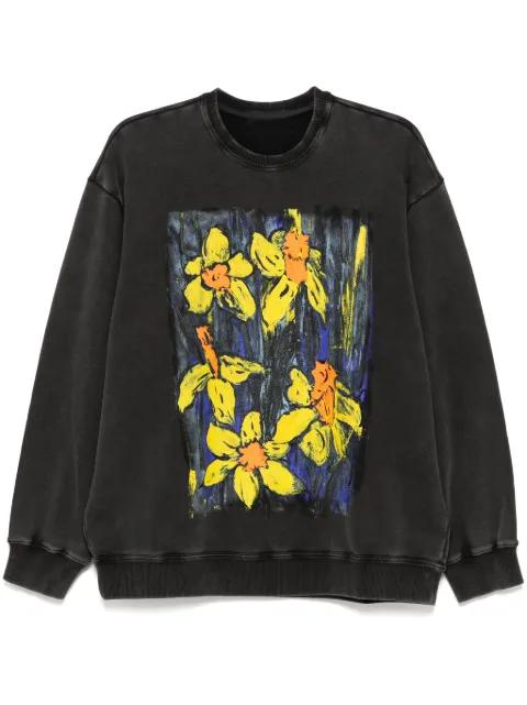 motif print sweater by JNBY